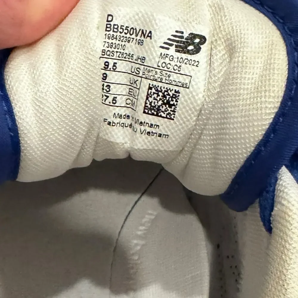 NEW BALANCE 550 'SUEDE PACK - TEAM ROYAL' Sneakers 9.5 men’s